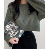 ワイドスリーブショートニット トップス ニット | kirakiraShop | 詳細画像5