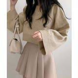 ワイドスリーブショートニット トップス ニット | kirakiraShop | 詳細画像6