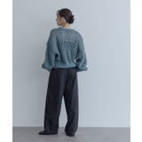 【maviru】メッシュ透かし編みショートニット トップス ニット | kirakiraShop  | 詳細画像14 