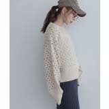 【maviru】メッシュ透かし編みショートニット トップス ニット | kirakiraShop  | 詳細画像5 