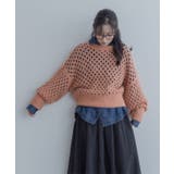【maviru】メッシュ透かし編みショートニット トップス ニット | kirakiraShop  | 詳細画像10 
