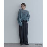 【maviru】メッシュ透かし編みショートニット トップス ニット | kirakiraShop  | 詳細画像11 