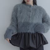 グレー | 【maviru】バイカラーシャギーニットカーディガン トップス カーディガン | kirakiraShop