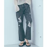 ケミカルブラック | ボトムス デニムパンツ ダメージデニム | kirakiraShop