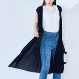 バックプリーツニットソーロングジレ 2サイズ トップス | kirakiraShop | 詳細画像34