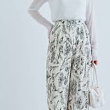 フラワーオフホワイト | アコーディオンプリーツルーズワイドパンツ 2タイプ ワイドパンツ | kirakiraShop 