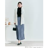 シルキーサテンサイドスリットナロースカート 2サイズ ボトムス | kirakiraShop | 詳細画像13