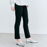 ブラック | 美脚ストレッチスラックスパンツ 2タイプ 5サイズ | kirakiraShop