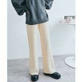 柔暖リブニットワイドパンツ ボトムス ワイドパンツ | kirakiraShop  | 詳細画像4 