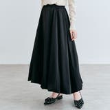 ブラック | サテンバルーンスカート サテン 体型カバー | kirakiraShop