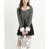 ファー配色レースアップリブニット トップス ニット | kirakiraShop | 詳細画像12