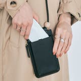 ブラック | エコレザースマホポシェット 小物 鞄 | kirakiraShop