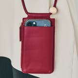 ワイン | エコレザースマホポシェット 小物 鞄 | kirakiraShop