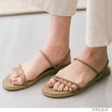 ストラップフラットサンダル レディース ぺたんこサンダル | kirakiraShop | 詳細画像13