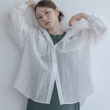 ホワイト | 【maviru】フード付きシアーブラウス シアーシャツ シアーパーカー | kirakiraShop 