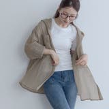 グレージュ | 【maviru】フード付きシアーブラウス シアーシャツ シアーパーカー | kirakiraShop 