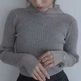 グレー | 【maviru】シアードッキングリブニット シアー ドッキング | kirakiraShop
