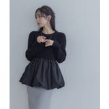 【maviru】異素材ドッキングニットトップス トップス ニット | kirakiraShop | 詳細画像4