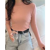 ハイネックリブニット トップス リブニット | kirakiraShop  | 詳細画像11 