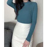 ハイネックリブニット トップス リブニット | kirakiraShop  | 詳細画像32 