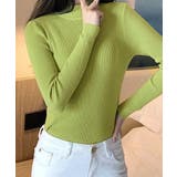 ハイネックリブニット トップス リブニット | kirakiraShop  | 詳細画像38 