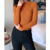 ハイネックリブニット トップス リブニット | kirakiraShop  | 詳細画像44 