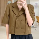 モカ | サマーテーラードダブルジャケット アウター サマージャケット | kirakiraShop