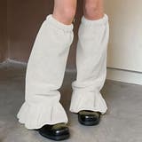 ホワイト | 【SHOPLIST限定】フリルファーレッグウォーマー レッグウォーマー 靴下 | kirakiraShop 