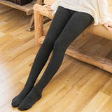 チャコール | 裏起毛リブニットタイツ インナー タイツ | kirakiraShop