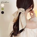 サテンビッグリボンシュシュ 小物 ヘアアクセサリー | kirakiraShop | 詳細画像1