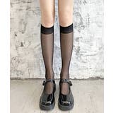 ブラック | シアーハイソックス メッシュソックス シースルーソックス | kirakiraShop
