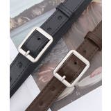 スクエア サークルバックルレザーベルト 3タイプ | kirakiraShop  | 詳細画像28 