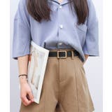 スクエア サークルバックルレザーベルト 3タイプ | kirakiraShop  | 詳細画像11 