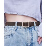 スクエア サークルバックルレザーベルト 3タイプ | kirakiraShop  | 詳細画像15 