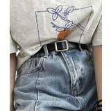 スクエア サークルバックルレザーベルト 3タイプ | kirakiraShop  | 詳細画像4 