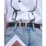 スクエア サークルバックルレザーベルト 3タイプ | kirakiraShop  | 詳細画像9 