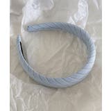 ブルー | 配色ストライプカチューシャ 小物 ヘアアクセサリー | kirakiraShop
