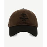 ブラウン | バイカラーロゴキャップ ユニセックス 帽子 | kirakiraShop 