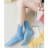 タグ配色ラインソックス 小物 靴下 | kirakiraShop  | 詳細画像6 