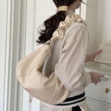 クリーム | くしゅくしゅストラップハーフムーンバッグ 鞄 かばん | kirakiraShop