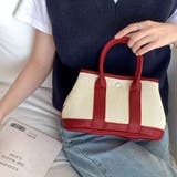 レッド | キャンバスレザーミニハンドバッグ 小物 雑貨 | kirakiraShop