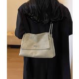 フェイクレザーチェーンショルダーバッグ 鞄 かばん | kirakiraShop | 詳細画像4