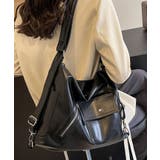 ブラック | 2Wayレザーショルダーバッグ 小物 雑貨 | kirakiraShop