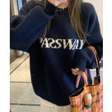 ネイビー | 【SHOPLIST限定】ロゴクルーネックニットプルオーバー トップス ニット | kirakiraShop