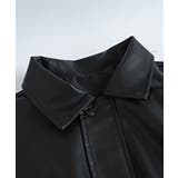 ビッグシルエットフェイクレザージャケット アウター 羽織り | kirakiraShop | 詳細画像30