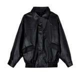 ビッグシルエットフェイクレザージャケット アウター 羽織り | kirakiraShop | 詳細画像34