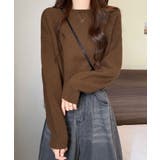 ボートネックショート丈ニットトップス トップス ニット | kirakiraShop  | 詳細画像12 