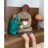 ビッグロゴニットフーディートップス トップス ニット | kirakiraShop | 詳細画像13