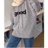 ビッグロゴニットフーディートップス トップス ニット | kirakiraShop | 詳細画像6