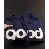 ビッグロゴニットフーディートップス トップス ニット | kirakiraShop | 詳細画像9